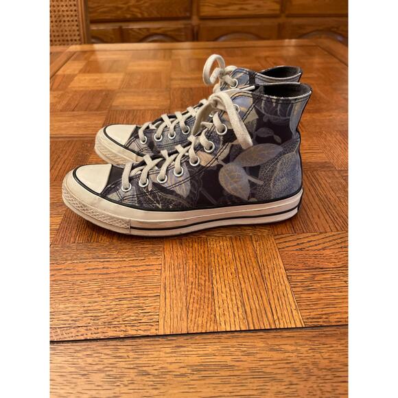 Converse Chuck Tayloe tropical leaf print high tops size 8.5 - Picture 3 of 8